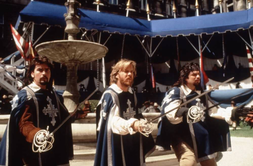 King Louis XIV of France with his Musketeers bodyguards